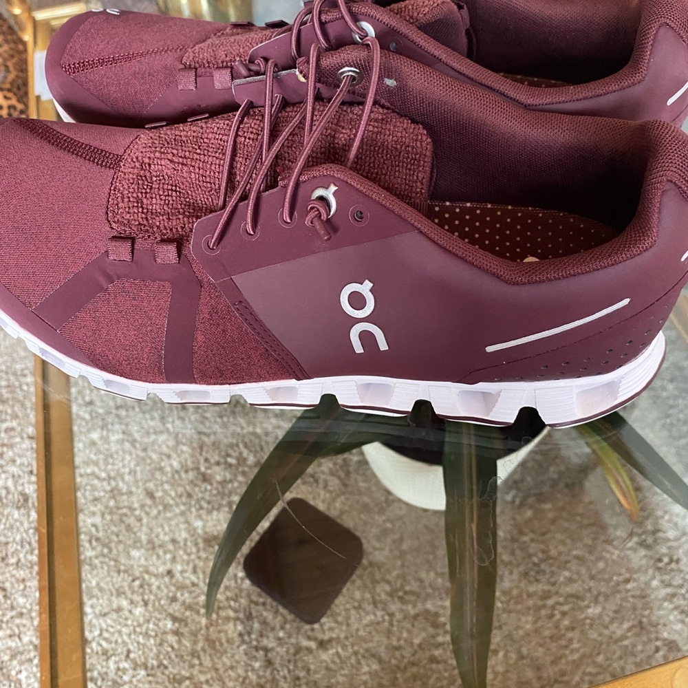 On men running shoes